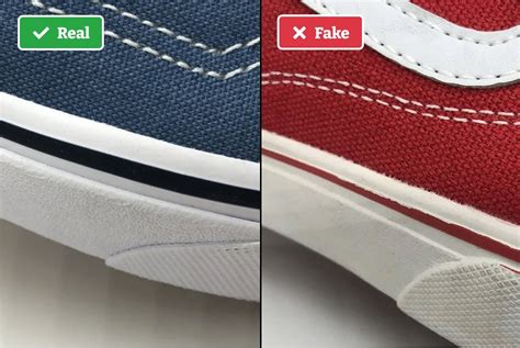 genuine vans vs fake shoes